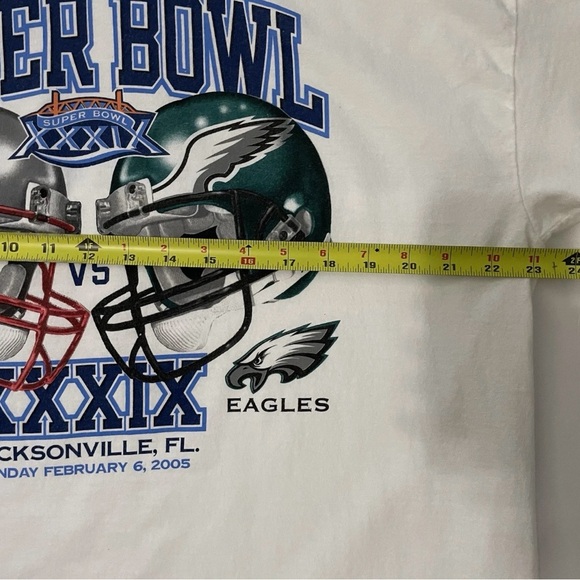 NFL Super Bowl XXXIX 2005 Patriots vs Eagles Men’s XL Graphic Tee - Picture 3 of 5